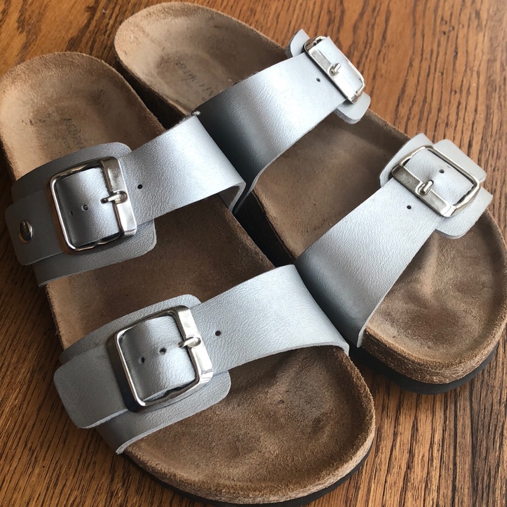Silver sandals!